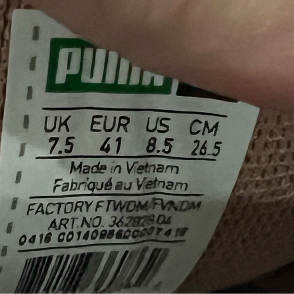 Puma Women’s 8.5 Metallic Rose Pink Lace Up Roma Fashion Sneaker - Picture 7 of 7